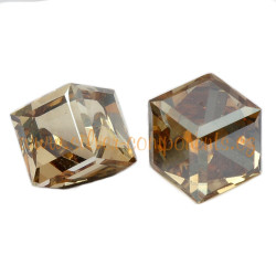 Kostka nalepovací Swarovski 8mm Crystal Golden Shadow